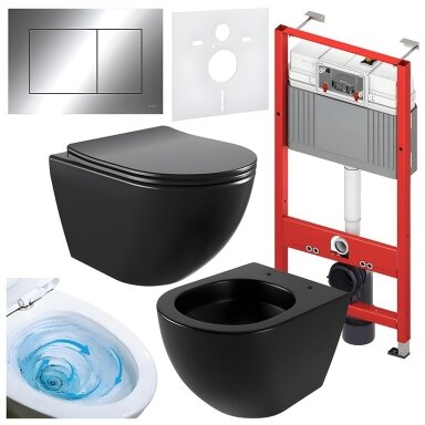 WC KOMPLEKTAS SU POTINKINIU RĖMU IR MYGTUKU WC170