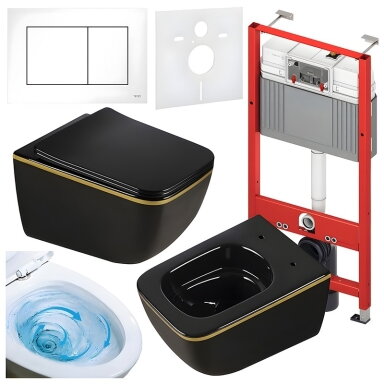 WC KOMPLEKTAS SU POTINKINIU RĖMU IR MYGTUKU WC307