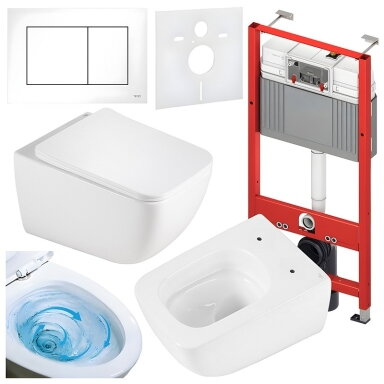 WC KOMPLEKTAS SU POTINKINIU RĖMU IR MYGTUKU WC324