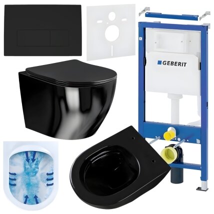 WC KOMPLEKTAS SU POTINKINIU RĖMU IR MYGTUKU WC391