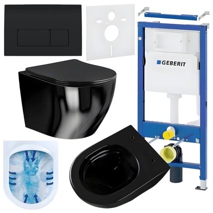WC KOMPLEKTAS SU POTINKINIU RĖMU IR MYGTUKU WC390