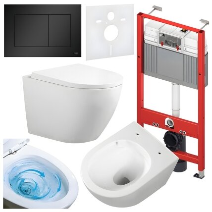 WC KOMPLEKTAS SU POTINKINIU RĖMU IR MYGTUKU WC172