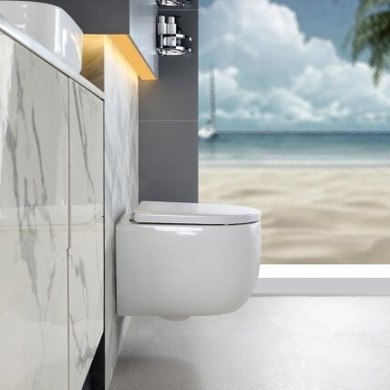 WC KOMPLEKTAS SU POTINKINIU RĖMU IR MYGTUKU WC330 10