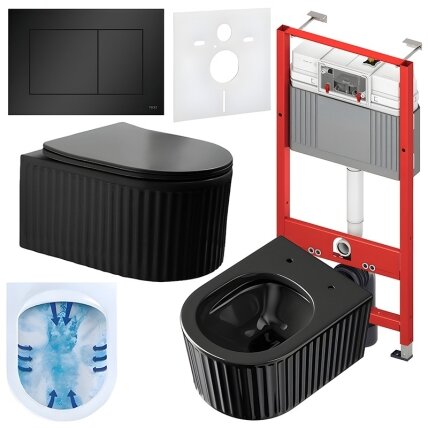 WC KOMPLEKTAS SU POTINKINIU RĖMU IR MYGTUKU WC281