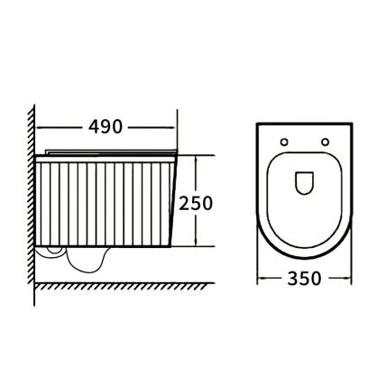 WC KOMPLEKTAS SU POTINKINIU RĖMU IR MYGTUKU WC277 15