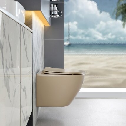 WC KOMPLEKTAS SU POTINKINIU RĖMU IR MYGTUKU WC354 6