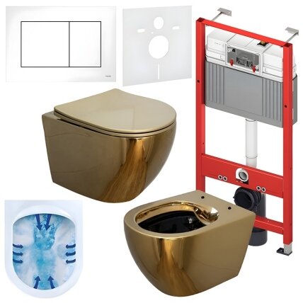 WC KOMPLEKTAS SU POTINKINIU RĖMU IR MYGTUKU WC135