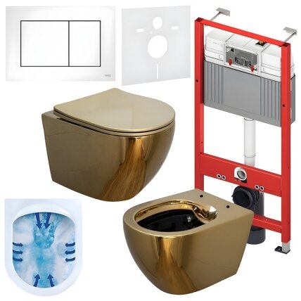 WC KOMPLEKTAS SU POTINKINIU RĖMU IR MYGTUKU WC133