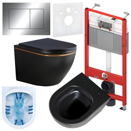WC KOMPLEKTAS SU POTINKINIU RĖMU IR MYGTUKU WC223