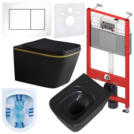 WC KOMPLEKTAS SU POTINKINIU RĖMU IR MYGTUKU WC266