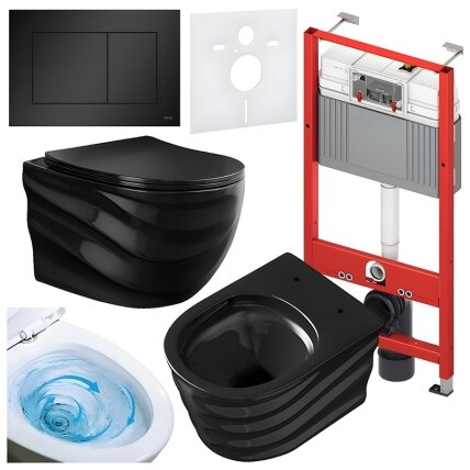 WC KOMPLEKTAS SU POTINKINIU RĖMU IR MYGTUKU WC341