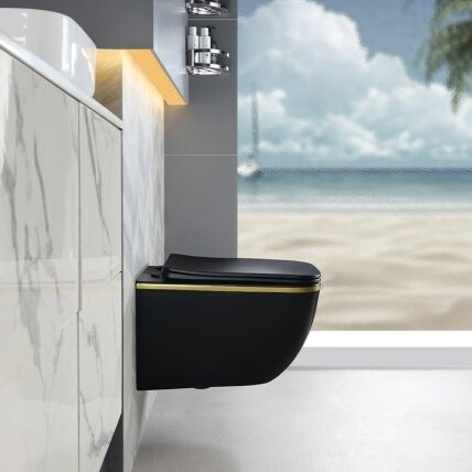 WC KOMPLEKTAS SU POTINKINIU RĖMU IR MYGTUKU WC310 6