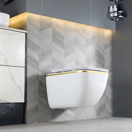 WC KOMPLEKTAS SU POTINKINIU RĖMU IR MYGTUKU WC300 11