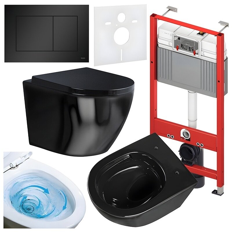 WC KOMPLEKTAS SU POTINKINIU RĖMU IR MYGTUKU WC193