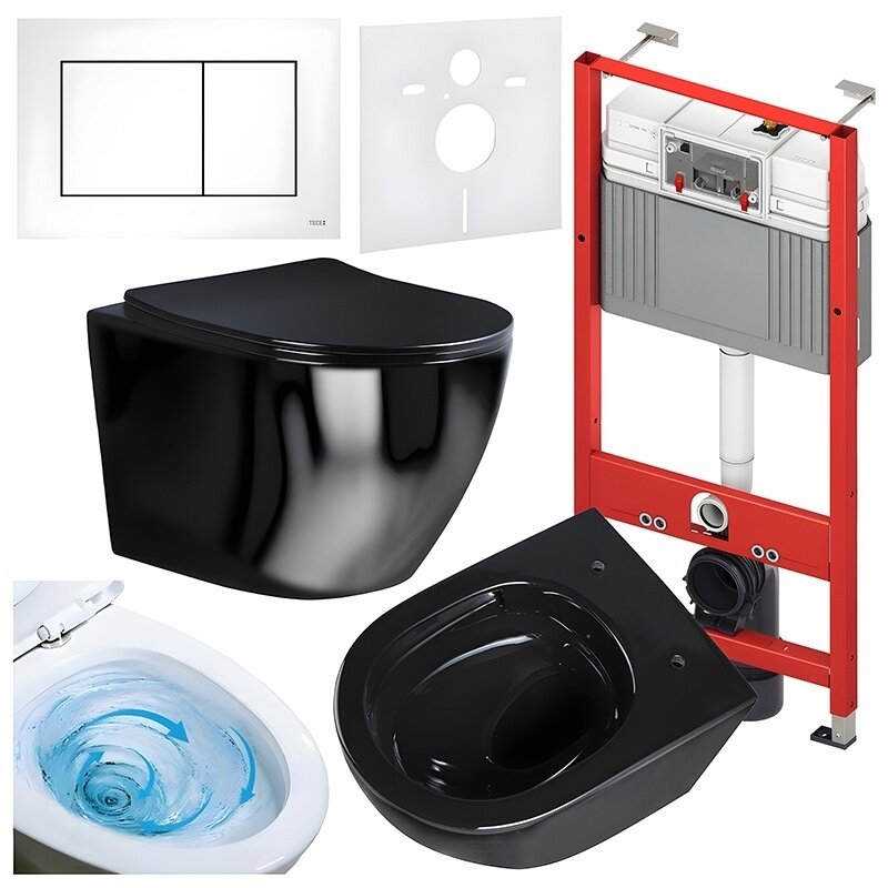 WC KOMPLEKTAS SU POTINKINIU RĖMU IR MYGTUKU WC198