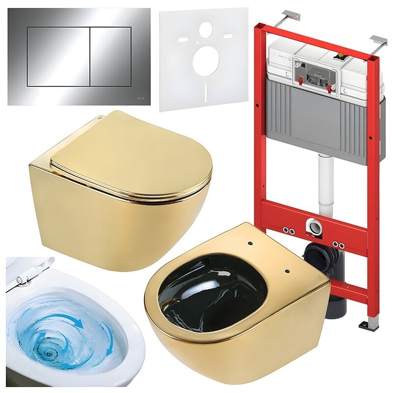 WC KOMPLEKTAS SU POTINKINIU RĖMU IR MYGTUKU WC319