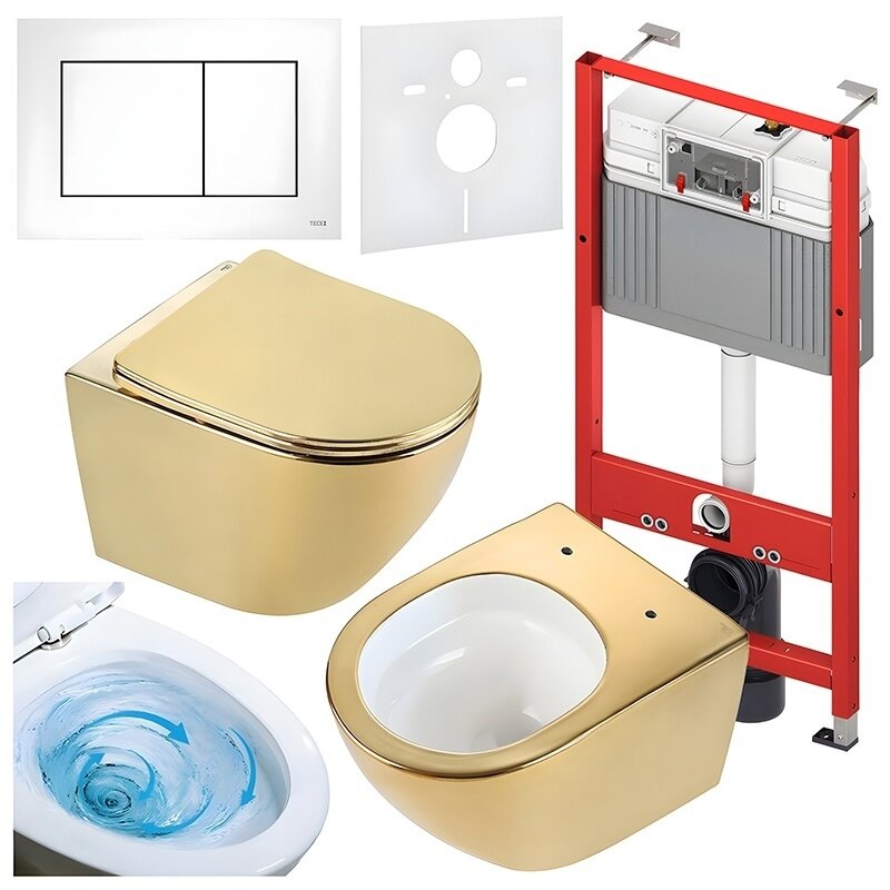 WC KOMPLEKTAS SU POTINKINIU RĖMU IR MYGTUKU WC313
