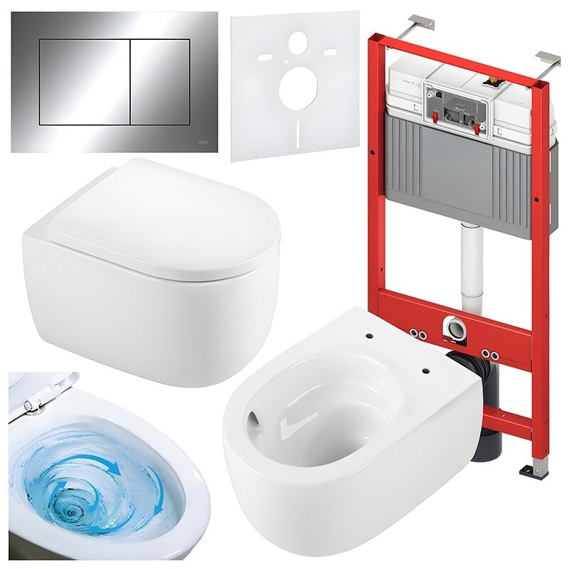 WC KOMPLEKTAS SU POTINKINIU RĖMU IR MYGTUKU WC331