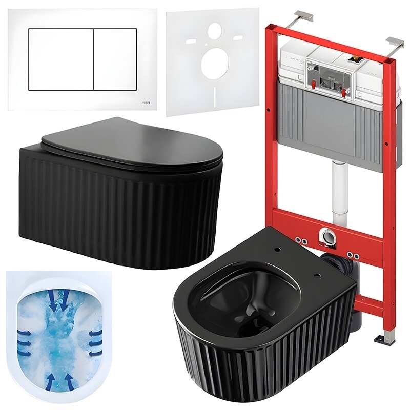 WC KOMPLEKTAS SU POTINKINIU RĖMU IR MYGTUKU WC283