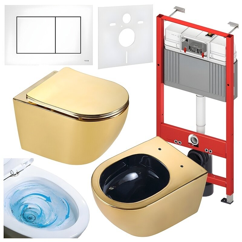 WC KOMPLEKTAS SU POTINKINIU RĖMU IR MYGTUKU WC297