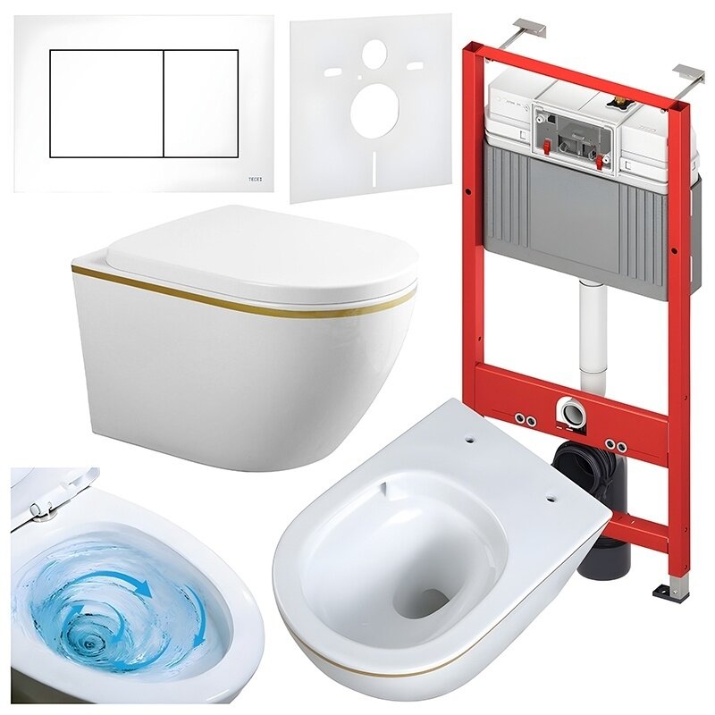 WC KOMPLEKTAS SU POTINKINIU RĖMU IR MYGTUKU WC240