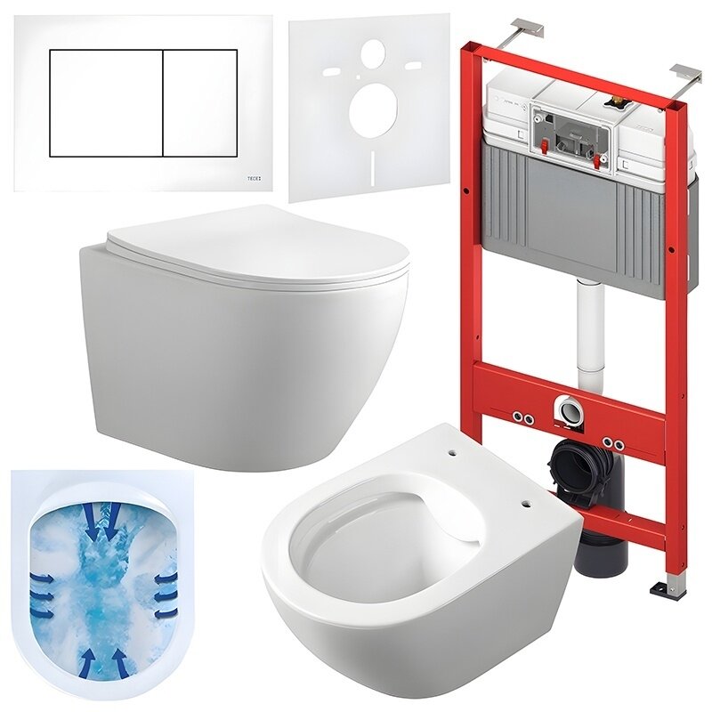 WC KOMPLEKTAS SU POTINKINIU RĖMU IR MYGTUKU WC184