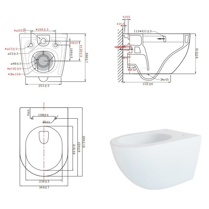 WC KOMPLEKTAS SU POTINKINIU RĖMU IR MYGTUKU WC165 20