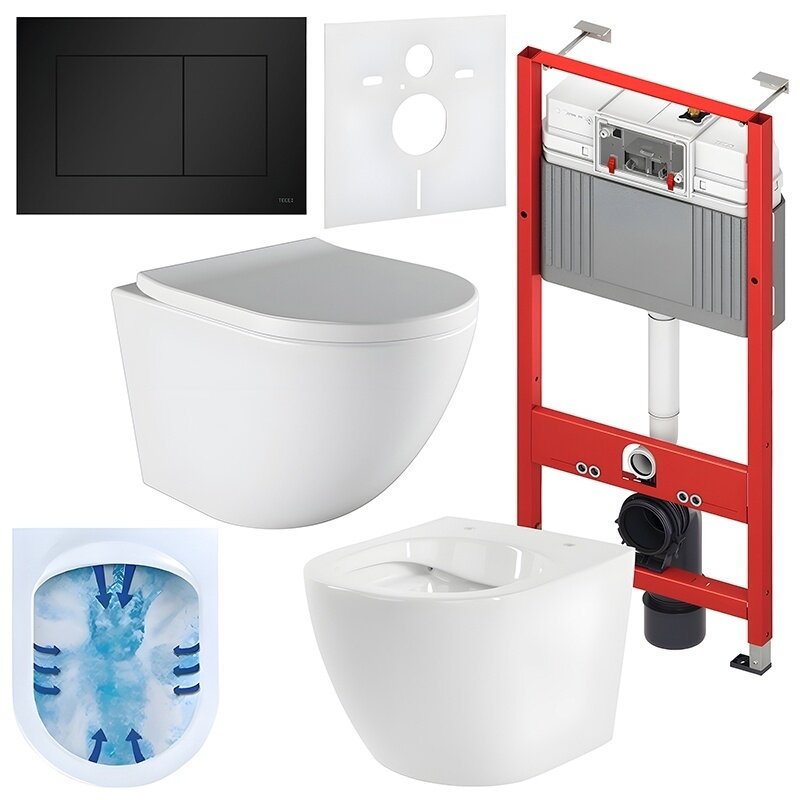 WC KOMPLEKTAS SU POTINKINIU RĖMU IR MYGTUKU WC144