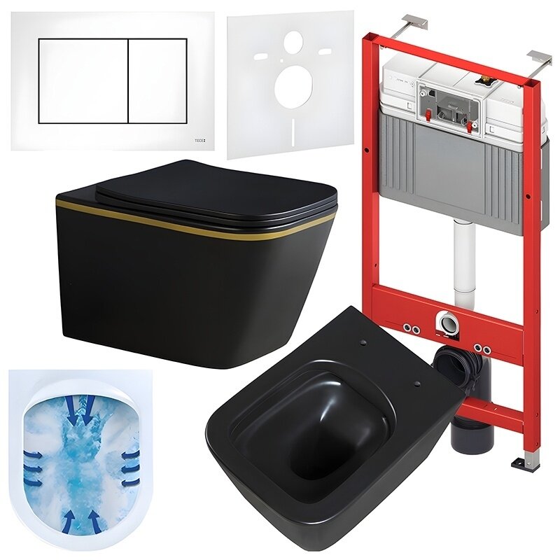 WC KOMPLEKTAS SU POTINKINIU RĖMU IR MYGTUKU WC266