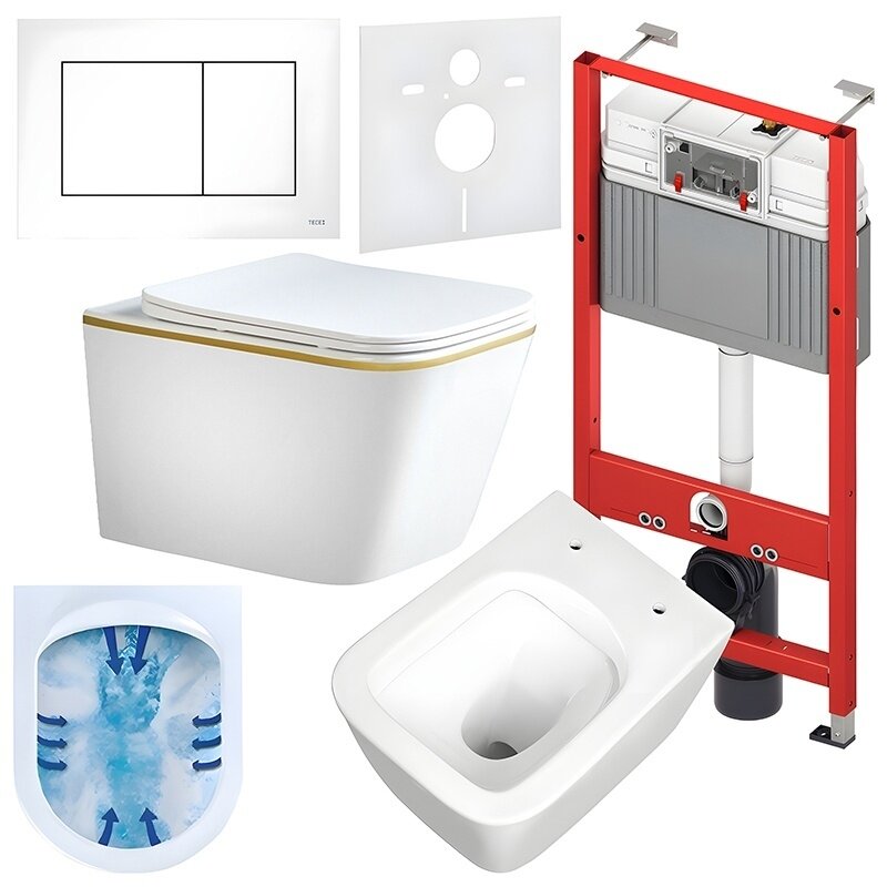 WC KOMPLEKTAS SU POTINKINIU RĖMU IR MYGTUKU WC264
