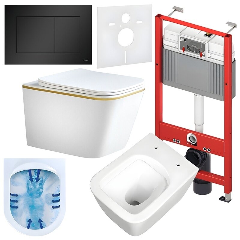 WC KOMPLEKTAS SU POTINKINIU RĖMU IR MYGTUKU WC261